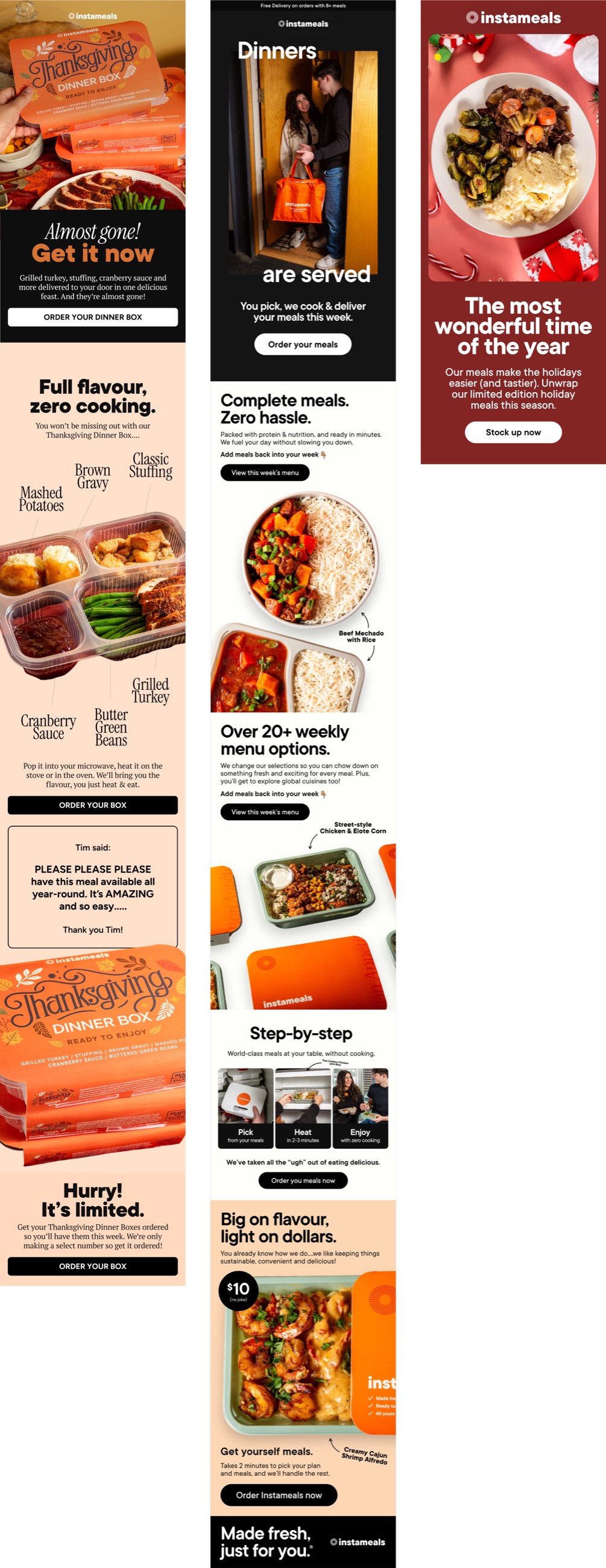 HalalMeals seasonal campaign email designs