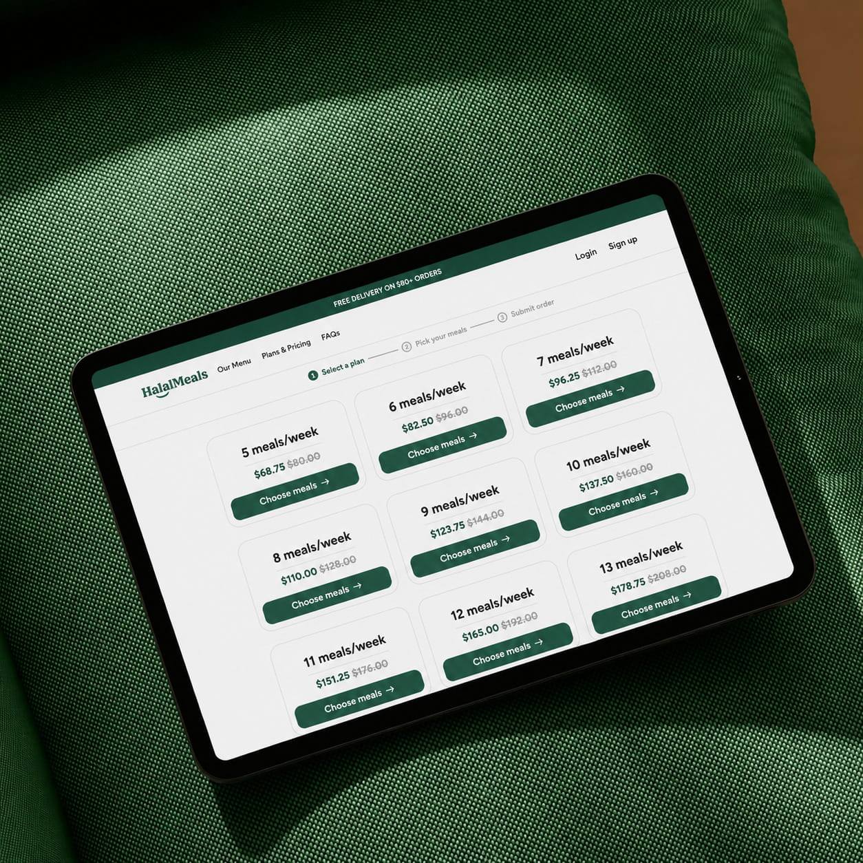 HalalMeals Ordering Experience presentation