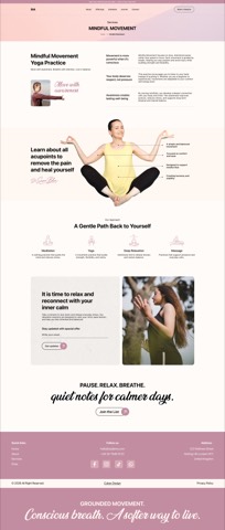 SIA wellness service detail page
